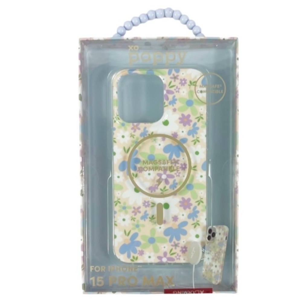 Xo Poppy iPhone Pro Max 15 Case MagSafe Compatible NIB